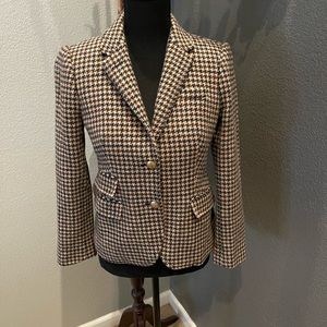 J Crew Schoolboy Houndstooth Blazer